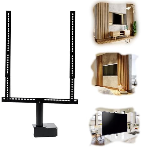 SABAJ Staffa TV girevole 360 gradi per muro a mobili per TV 40 a 110 pollici Max capacità 70kg VESA 100x100 a 600x600 supporto tv rotazione per schermi LED, OLED, QLED, Plasma, LCD, ecran pc
