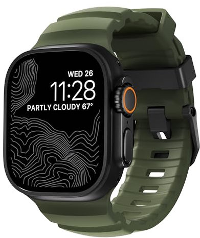 NOMAD Rocky Point Band | para Apple Watch 42/44/45/49 mm | última correa de reloj de alto rendimiento, 42/44/45/49mm, Plástico, No es una piedra preciosa