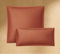 Seralino Satin Kissenbezug 40x40 Orange (2er Set) aus 100% Bio Baumwolle, Kopfkissenbezug als Dekokissen Sofakissen verwendbar, weich wie Seide, Kissenhülle 40x40 mit Reißverschluss, Oeko-Tex zertifiz