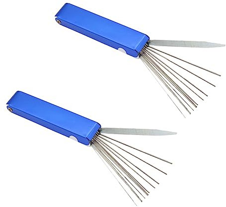 SOLUSTRE 3stücke Brennerspitzen-reinigungswerkzeug Mit Spiralförmigen Drähten Aus Zum Entfernen Unsichtbarer Verstopfungen Für Vergaserdüsen Schweißspitzen Und -atv- Mehrfach