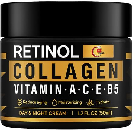 Men's RETINOL Collagen Face Cream Skincare Moisturizing Brightening Hydrating Smooth Wrinkles Firming Facial Men Skin Care