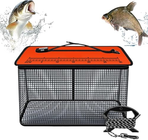 Faltenfischereiennetz - Faltbares Fischnetz Cage Reflective - Zusammenklappbare Fischernetze Tragbar - Fischköder Lagerungskäfig Für Die Haltung Von Flusskrebs Minnows Blutegel Und Andere Lebende Köde