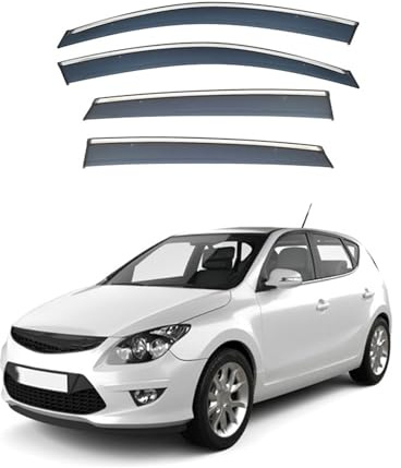 HHWBP Auto Windabweiser,Seitenfenster Windabweiser,für Hyundai i30 MK1 FD 2007-2012,Wasserdicht Dauerhaft Auto Weathershileds,Autozubehör