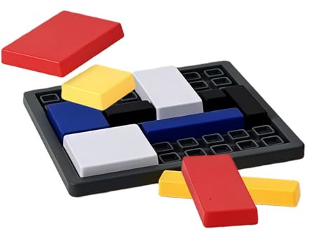 Puzzle Toy - ABS, 13 x 13 x 1,5 cm, Jigsaw Block Logic Brain Teaser, Stem Intelligence Game with 88 Challenges For Skill Development, Logic Puzzle Game For Kids, Teens, Family Games Nights, Birthday