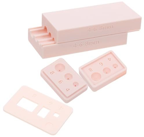 FRCOLOR Polymerclay Perlenroller Satz 4/6/8mm mit Tonperlenform Lochmacher Messwerkzeug aus Kunststoff für Ton und Polymer Töpferarbeiten