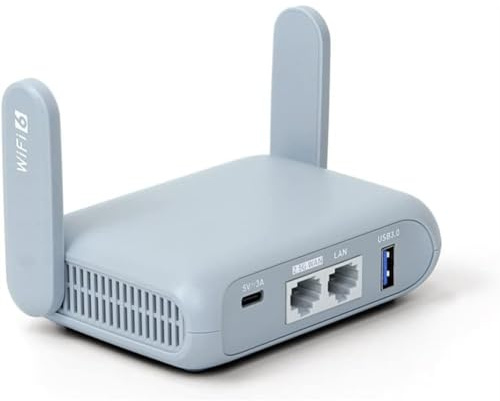 NONDK Wireless Gigabit Travel Router, Portable Pocket-Sized Router,with OpenVPN and Wireguard for Hotel for Public Use