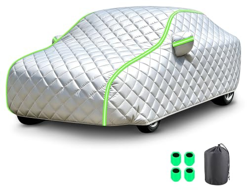 Housse de Voiture Grêle pour BMW 3 Series E46|Bâche de Voiture Toutes Saisons,Coupe-Vent,Anti-UV,Anti-grêle,résistante aux impacts,avec Bandes réfléchissantes
