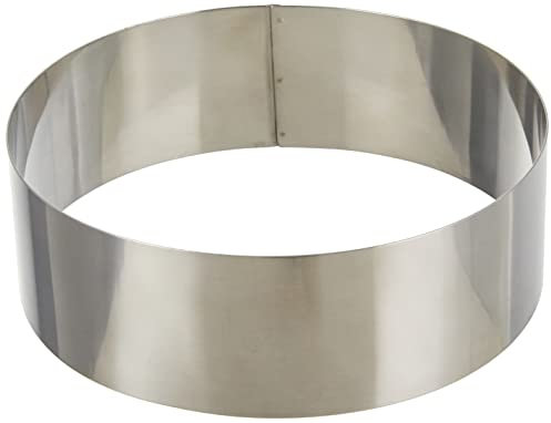 Lacor 68618 Emporte-Pièces Cercle à Tarte Rond 18 x 6 cm 18 / 10, Argent