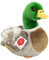 Teddy Hermann 93131 Wildente 24 cm, Kuscheltier, Plüschtier mit recycelter Füllung