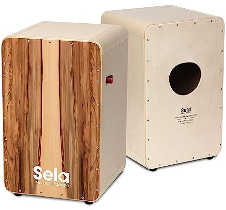 Sela Casela Pro Satin Nuss SE 010 - mit Sela Snare On/Off-Mechanik, spielfertig aufgebaut