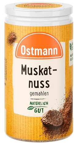 Ostmann Muskatnuss gemahlen, 35 g | Mit praktischem Streuaufsatz