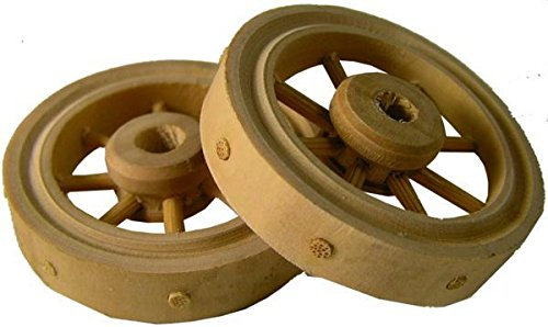 Unbekannt Miniatur Modell Zubehör, Wagenrad 2er Set Ø 4cm