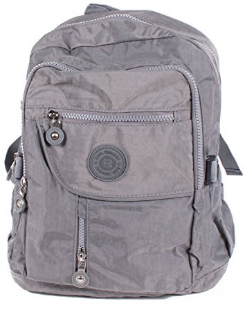 Bag Street Nylon Rucksack Cityrucksack Bag Wanderrucksack Backpack grau