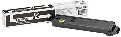 Kyocera TK-895K Toner Schwarz 1T02K00NL0. Toner Drucker kompatibel für FS-C8020MFP, FS-C8025MFP, FS-C8520MFP, FS-C8525MFP. Original Tonerkartusche für bis zu 12000 Seiten