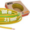 Lapp Câble H07V-K HAR - 1 x 2,5 mm² - 100 m - Vert/jaune - Câble de raccordement et de commande en PVC - Inflammable - Classe 5 - Fils fins - Conducteur en cuivre