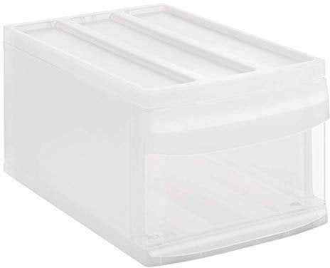 Rotho Systemix Schubladenbox 1 Schub, Kunststoff (PP) BPA-frei, transparent, M (39.5 x 25.5 x 20.3 cm)