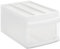 Rotho Systemix Schubladenbox 1 Schub, Kunststoff (PP) BPA-frei, transparent, M (39.5 x 25.5 x 20.3 cm)