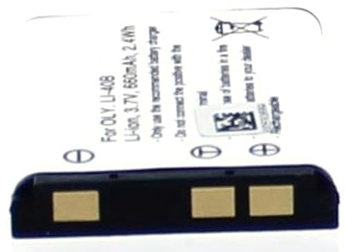 AGI 4746-Ionen 660 mAh 3,7 V Akku Wiederaufladbar – Akkus (660 mAh,-Ionen (LiIon), 3,7 V, Schwarz, Weiß, 1 Stück (S))