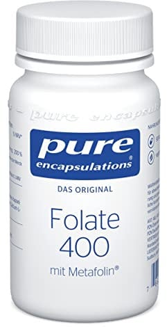 Pure Encapsulations - Folate 400 - Mit hochwertigem Folat und Folsäure - Kinderwunsch, Fruchtbarkeit - 90 Kapseln