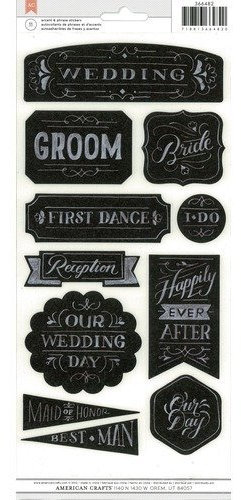 American Crafts Sticker, Kreidetafel