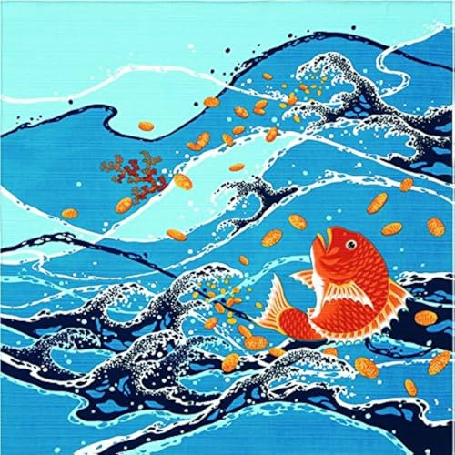 Japanisches Wickeltuch „Better Happune“ Furoshiki, 50 cm, Taikoban, klein [Japan Import]