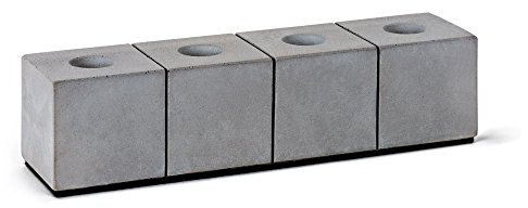 Kerzenleuchter - Kerzenständer aus hochwertigen Beton, für Vier Stabkerzen, modern und schlicht gestaltet