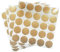 ewtshop® Blume des Lebens Aufkleber, Etiketten, selbstklebend, Gold, 2,5 cm, 100 Stück