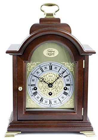 Kieninger Manteluhr 1275-23-01, Weiß, Braun, Mechanisch, Analog, Klassisch, Indoor, Uhren, Uhr