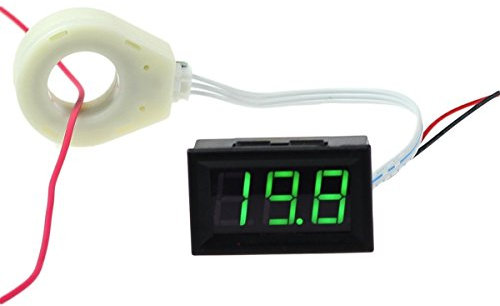 AiLi Batterie-Monitor DC 300 V, 100 A, 200 A, 400 A, Voltmeter, Amperemeter, Messgerät mit Halleffekt-Sensor-Transformator