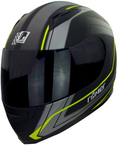 Römer Integralhelm - Moderner Motorradhelm mit 5-Wege Belüftungssystem und Ratschenverschluss für Damen & Herren
