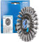 PFERD Rundbürste, 115 x 12mm, gezopft, 0,50mm Edelstahldraht, X-LOCK (22,23 mm), 43312036 – für schnelle und komfortable Werkzeugwechsel