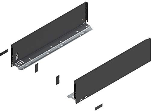 Blum Legrabox pure H K Schubladenschienen Set | 1 Paar, 40kg 500mm | Tip On Vollauszug, oriongrau