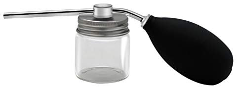 Beaupretty botella pulverizadora de polvo aplicador de fibra capilar botella pulverizadora de polvo de goma para peluquería
