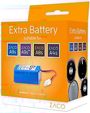 ZACO original Li-Ionen Ersatz Akku A-Serie, Batterie passend für ZACO Saugroboter A4s, A6, A8s, A9s