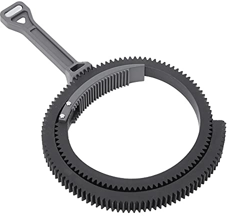 Topiky Adjustable Zoom Follow Focus Focusing Handle Lever with Gear Belt Ring for 46mm-110mm Lens(Gray)