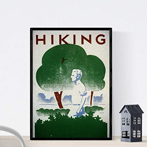 Nacnic Vintage Poster Vintage Plakat-Kampagne „Wandern“. Parks Department .. Größe A3