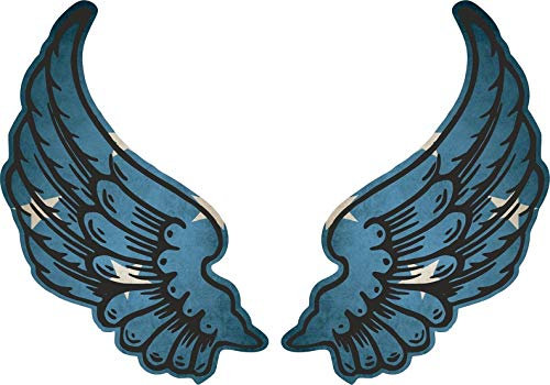 Akachafactory Sticker Aufkleber Flugel Motorrad Biker Flagge Fahne FSM mikronesien