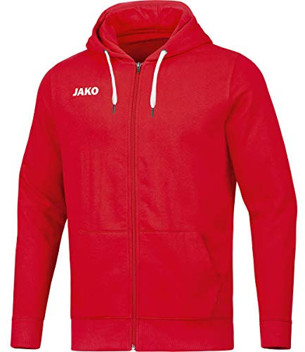 JAKO Herren Kapuzenjacke Base, Rot, 4XL