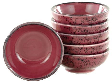 CreaTable, 21998, Serie NATURE COLLECTION, Berry, 6-teiliges Geschirrset, Sojaschale aus Steinzeug, spülmaschinen-und mikrowellengeeignet, Qualitätsproduktion