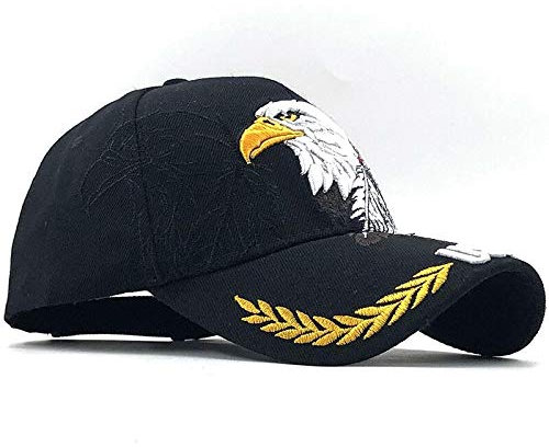 Eicimikto Baseball Kappe Hot Men's Animal Farm Snap Back Trucker Hut Patriotischer American Eagle Und American Flag Baseball Cap Usa 3D-Stickerei 56-60Cmaverstellbar 05