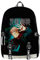 AMOMA Anime Printed Unisex Daypacks Cosplay Sukuna 3D Digitaldruck Leicht Freizeit Mehrzweck Canvas Rucksack(One Size,ShinyGreen)