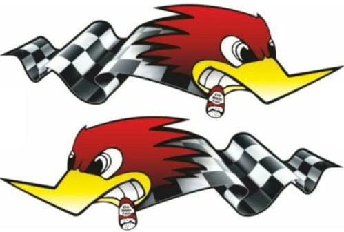 cut-it folientechnik & design 2X Horsepower Aufkleber 25x8cm Kult Sticker Hotrod Oldtimer US Car Muscle V8 Youngtimer Flagge Racing