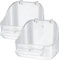 QOOSIKICC 2 Pièces Baignoire à Oiseaux Suspendue, Oiseau Bain Bird Bath Douche, Baignoire Cage de Nettoyage de Bain pour Douche à Oiseaux Perroquet Moineaux