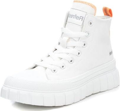 REFRESH - Zapatilla Mujer Blanco - Calzado Cómodo y Versátil - Moda Casual - Modelo 17079105 (Talla 37)