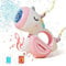 XAZASTOV Unicorn Seifenblasenmaschine Automatische Seifenblasenpistole, Blasenmaschine mit Seifenblasen Flüssigkeit/Licht, Gartenspielzeug Kinder ab 3 Jahre für Geburtstag Geschenk Party Hochzeit