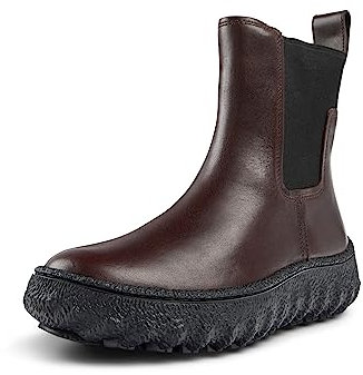 Camper Ground K400654, Stivali Chelsea Donna, Borgogna 005, 39 EU