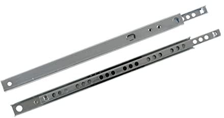 ALUSFERA Schubladenschienen – Schwerlastauszug – Metall Schubladen Schienensystem - | Kugelgelagerte Schienen für Schubladen - bis zu 10 kg - 214 mm - 1 Paar