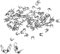 sourcing map 200Stk Offene Perlen Spitzen Knoten Abdeckungen 1mm Metall Zweischalig Crimpen Aufklappbare Kalotte Ende Kappen für Schmuck Herstellung DIY Handwerk Silber