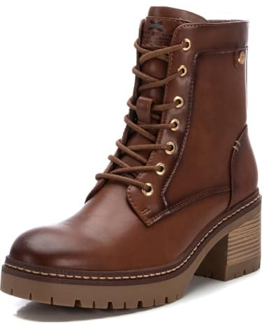 XTI - Botín Mujer Camel - Calzado Cómodo y Versátil - Moda casual - Modelo 14336803 (Talla 40)