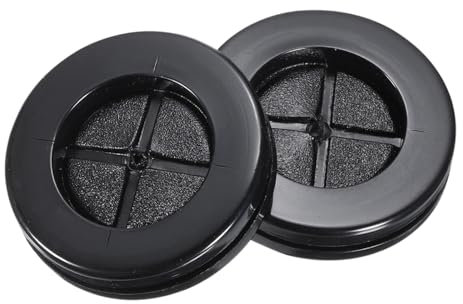 sourcing map Rubber Grommet Round Double-Sided Mount Dia 26 mm ID 20 mm for Wire Protection 4pcs